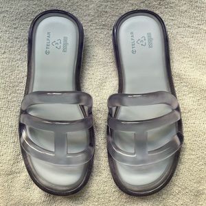 NIB TELFAR x MELISSA JELLY SLIDE - CLEAR